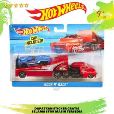 Hot Wheels Super Rigs Truck Rock N Race Govner Mobil Balap Original
