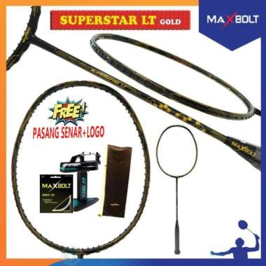 Raket Badminton Original Maxbolt Superstar Super Star LT Gold