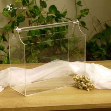 Keranjang Kado Hantaran Akrilik / Acrylic Hampers Bucket Polos