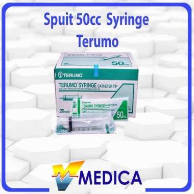 Spuit Suntikan 50 ml cc Terumo Lubang Tengah Catheter Tip