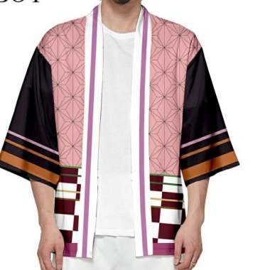 HAORI KIMETSU NO YAIBA BAJU ANIME NEZUKO SHINOBU ANAK DEWASA - XL Nezuko Kotak B