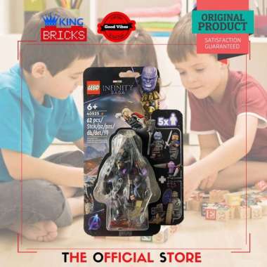 LEGO Original MARVEL SUPER HEROES 40525 Endgame Battle - Mainan Anak Lego Pahlawan Superhero