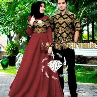 Cp Yasmin gamis couple kemeja couple gamis batik kemeja batik baju pasangan baju kondangan gamis pes