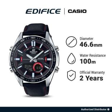 Casio Edifice EFV-C100L-1AVDF Jam Tangan Chronograph Pria Hitam Stainless Steel 51.6mm