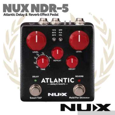 NUX Atlantic NDR5 Delay&Reverb Guitar Effect Pedal - Efek Gitar NDR-5