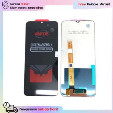 LCD + Touchscreen Oppo Realme C11 / C12 / C15 Ori Full Set - Hitam - Golden Crown Qualcomm