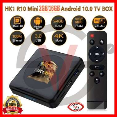 Hk1 R1 Rbox Mini Android Tv Box 2Gb/16Gb 5G Wifi Bluetooth 4.0 Usb 3.0 Terbaru TVBOX