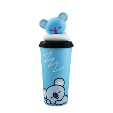 TUMBLER BTS CGV BT21 INDONESIA LIMITED EDITION (B21 X CGV) BOTOL MINUM -LORENA Koya - Limited