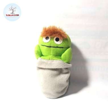 Boneka Oscar Grouch Trash Can Guy Mcd Muppet Sesame Street Doll Toys