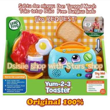 LEAPFROG YUM 2 3 TOASTER - MAINAN EDUKASI / YUM TOASTER -