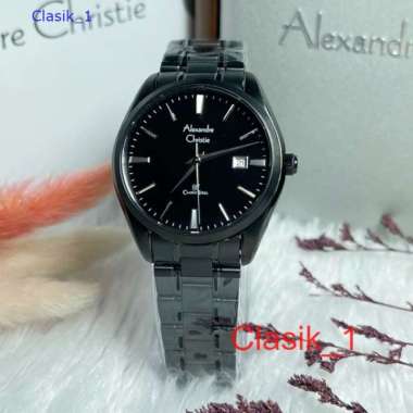 Original 100%!! Alexandre Christie Wanita AC 8515 / AC8515 Full Black Garansi Resmi 1 Tahun