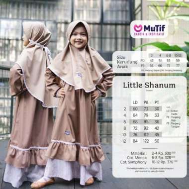 Sarimbit Keluarga MUTIF SHANUM Gamis Koko Lebaran Muslim Berkualitas L / No.6 LT. SHANUM