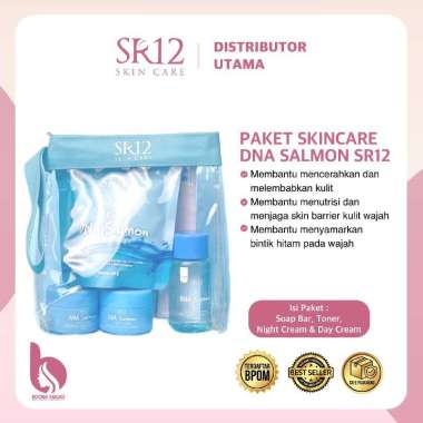 PACKAGE DNA SALMON SR12 Mencerahkan Kulit / Melembabkan Kulit / Menyamarkan Bintik Hitam Pada Wajah 