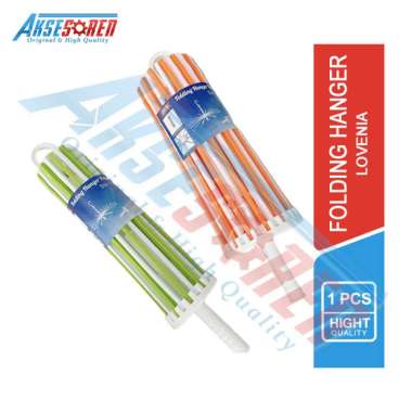 Aksesoren Jemuran Lipat 2 Warna Lovenia / Hanger Plastik / Folding Henger Baju / Gantungan Pakaia 20