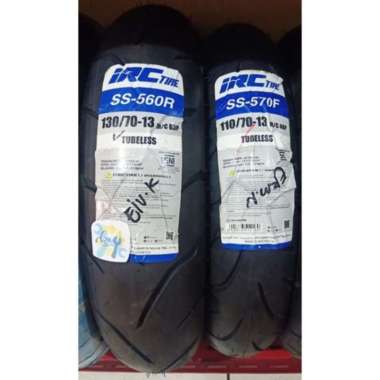 Ban Luar IRC SEPASANG KHUSUS MOTOR NMAX - Ban Depan 110/70-13 dan Ban Belakang 130/70-13 Tubeless Tu