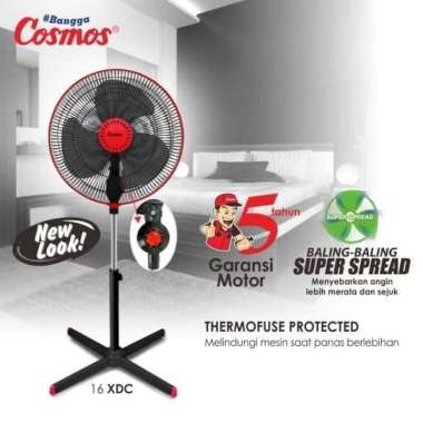 COSMOS Kipas Angin Berdiri - Stand Fan 16 XDC - Cosmos 16 XDC 16 Inch
