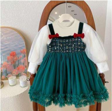 CAROL DRESS 3-4 tahun red