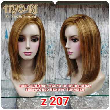 HYO-RI WIG : FREE PARTING WIG WANITA BEBAS PINDAH UBAH GANTI BELAHAN RAMBUT WIG PENDEK LURUS BOB PIR