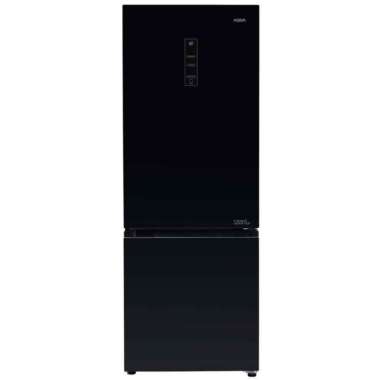 AQUA KULKAS 2 PINTU FREEZER BAWAH AQR-320RBG(BK) 292 LITER