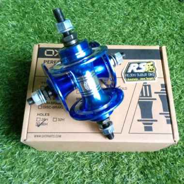 Hub Bearing 36 Hole OXO Double Drat Alloy Freewheel Sepeda Fixie BMX BIRU