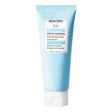 SKINTIFIC-5X CERAMIDE LOW PH CLNSR-80ML