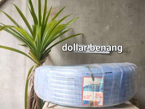Selang air PVC DOLLAR BENANG 1/2 5/8 3/4 inch 50m 100m 100m 3/4"