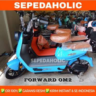 PROMO TERMURAH Sepeda Listrik FORWARD OM2 OM 2 500 Watt Electric E Bike Biru