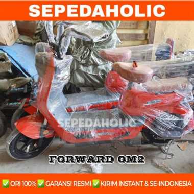 PROMO TERMURAH Sepeda Listrik FORWARD OM2 OM 2 500 Watt Electric E Bike Merah