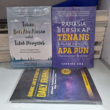 Paket 3 buku tuhan beri aku alasan untuk tidak menyerah, rahasia bersi Multivariasi Multicolor