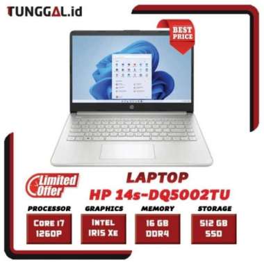 NOTEBOOK HP 14S-DQ5002TU (CORE i7 2x8GB 512GB SSD W11+OHS)
