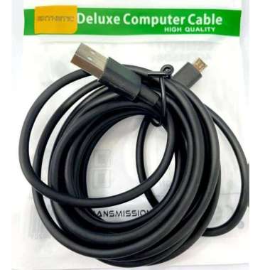 EXTHETIC EK03 Cable Data CCTV Kabel Micro USB High Speed Charge 3 Meter Hitam