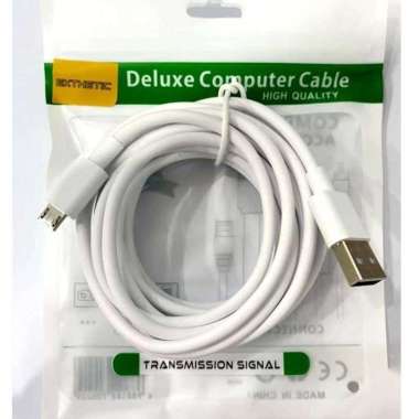 EXTHETIC EK03 Cable Data CCTV Kabel Micro USB High Speed Charge 3 Meter Putih