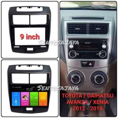 Frame Head Unit Android 9 Inch Toyota Avanza/Daihatsu Xenia 2012-2018