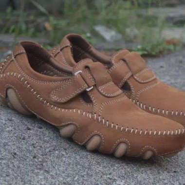 Garage R - Sepatu Fashion Pria Model Slip On Kulit Sapi Asli Merk Blackmaster Buffon Original 4 Vari