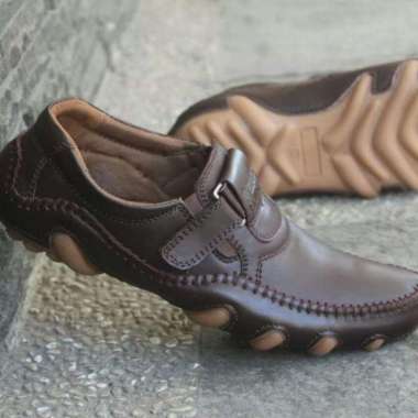 Garage R - Sepatu Fashion Pria Model Slip On Kulit Sapi Asli Merk Blackmaster Buffon Original 4 Vari