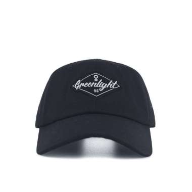 Greenlight Men's Dad Hat Cotton Drill Logo Script Celle OL-C041224 Black