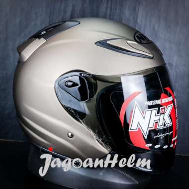 NHK HELM R6 SOLID S | STAR GREY DOFF | R-6 SINGLE VISOR STANDART M