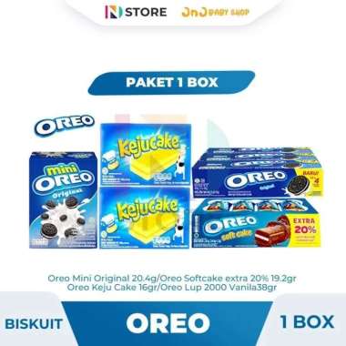 Biskuit Oreo Mini Original/Oreo Softcake/Oreo Keju Cake/Oreo Lup Vanila 1 Box OREO SOFT CAKE