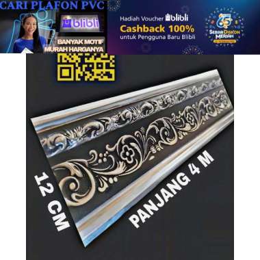 list figura 4 meter | List Plafon PVC | list figura 12 cm