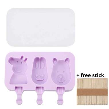 [READY BANDUNG] CETAKAN ICE CREAM SILICON CETAKAN ICE CREAM KARAKTER LUCU CETAKAN COKLAT AGAR-AGAR J