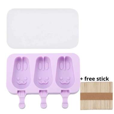 [READY BANDUNG] CETAKAN ICE CREAM SILICON CETAKAN ICE CREAM KARAKTER LUCU CETAKAN COKLAT AGAR-AGAR J