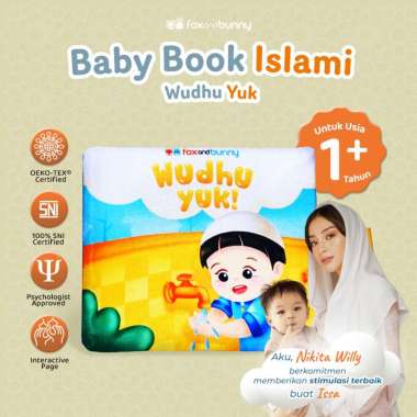 Foxandbunny - Wudhu Yuk Fiqih Series Baby Book Islami Usia 1+ Tahun | Buku Edukasi Bayi Anak Islami