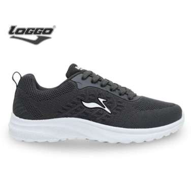 Loggo - Sepatu Hongkong Series - Sneakers Rajut Size 38-43 39 Hitam Putih