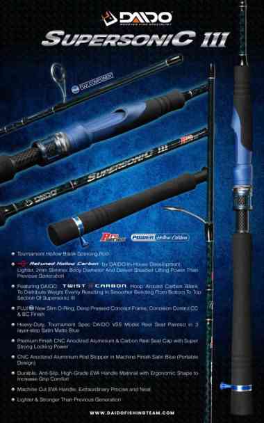 JORAN DAIDO SUPERSONIC III CARBON 150CM 165CM 180CM FUJI RING - UJUNG 165 7-15 165CM 8-17LB