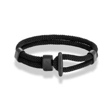 TOKO1973 RUE PARACORD BRACELET gelang tali gelang pria + FREE Brewyn pouch BLACK