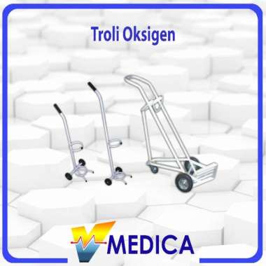 (Instant) Troli Tabung Oksigen 1kubik, 1,5kubik dan 2kubik / Troli Tabung Oksigen Kesehatan TROLI 2M