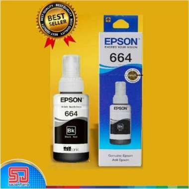 Tinta Epson Original 664 Black Tinta Printer Epson Hitam