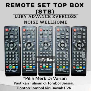 Remote remot STB Luby Evercross Advance Noise Welhome Infico Sanex Matrix Ez Box Remote Set Top Box 