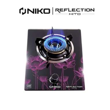 NIKO Kompor Gas Tanam Bahan Kaca - Niko Glass Stove Reflection Series HITO