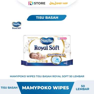Tisu Basah MamyPoko Wipes Royalsoft 50 Perfume - 1 Packs